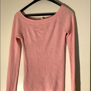 Y2K bubble gum pink long sleeve shirt